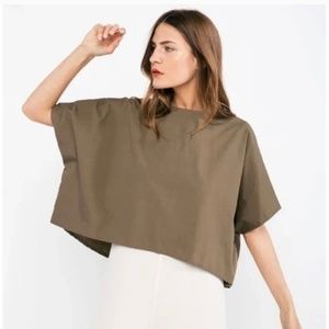 ISO elizabeth suzann linn tee OS or OSM in cotton poplin